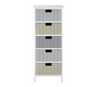 Premier Housewares New England White 5 Drawers Chest