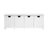 Premier Housewares New England White Drawer Bench