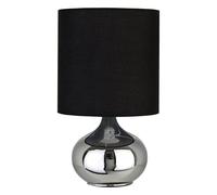 Premier Housewares Niko Black Fabric Shade Table Lamp