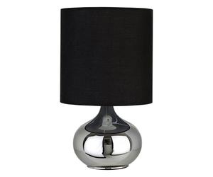 Premier Housewares Niko Black Fabric Shade Table Lamp