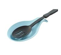 Orsina Non-Stick Light Blue Silicone Spoon Rest,silicone Spoon Stand,heat-Resistant Spoon Holder With Hanging Loop