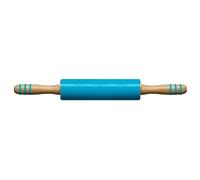 Premier Housewares Non Stick Zing Red Silicone Rolling Pin, Heat Resistant Rolling Pin, Durable Wooden Pin For KItchen in Blue Premier Housewares Blue