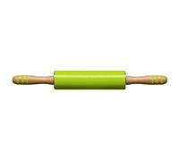 Premier Housewares Non Stick Zing Red Silicone Rolling Pin, Heat Resistant Rolling Pin, Durable Wooden Pin For KItchen in Green Premier Housewares Green
