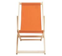 Premier Housewares Orange Deckchair, Traditional Sling Design, Water-Resistant Hardwood Frame Eiffel Chair, Foldable and Adjustable, Ideal For Outdoor Use Folding Chair dimensions of 90 x 102 x 58 cm