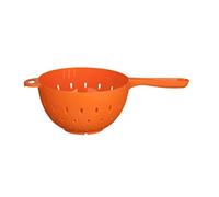 Premier Housewares Orange Plastic Colander Strainer With Handle Ideal For Washing And Draining Vegetables Pasta Food Strainer With Holes W28 x D15 x H9cm