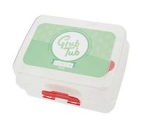 Premier Housewares Organized 3 Compartments Lunch Box | Convenient Lunch Box With Compartments For Kitchen | Clear Multi Compartment Lunch Box For Kids School | Verstaile Lunch Box