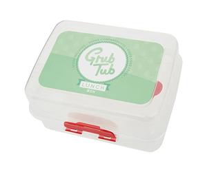 Premier Housewares Organized 3 Compartments Lunch Box | Convenient Lunch Box With Compartments For Kitchen | Clear Multi Compartment Lunch Box For Kids School | Verstaile Lunch Box