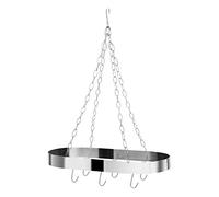 Premier Housewares Oval Ceiling Rack, Matt Chrome