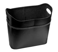 Premier Housewares Oval Storage Box with Diamante Detail - Black