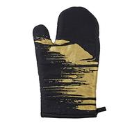 Premier Housewares Oven Glove, Cotton, Black/Gold, Single