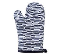 Premier Housewares Modern Retro White / Blue Single Oven Glove