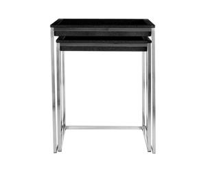 Premier Housewares Pacific Faux Shark Skin Nest of 2 Tables