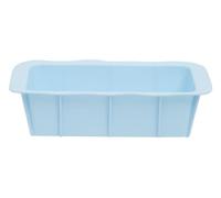 Premier Housewares Pastel Blue Loaf Mould Rectangular Silicone Baking Pan with Integrated Handles Banana Bread Mould Silicone Mould, 15 x 7 x 25 cm