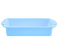 Orsina Pastel Blue Silicone Rectangle Mould,baking Tray With Handles,silicone Loaf Cake Mould,bakeware For Bread