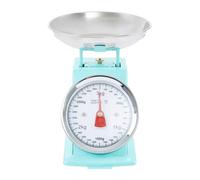 Premier Housewares Pastel Green Kitchen Scale Stainless Steel Scale With 3kg Capacity And Analogue Dial Fun Design Kitchen Scale 18 x 20 x 16 cm