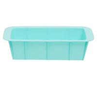 Premier Housewares Pastel Green Loaf Mould Non-Stick Rectangular Silicone Bread and Pound Cake Baking Mold with Integrated Handles Heat Resistant, 15 x 7 x 25 cm