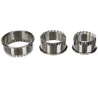 Premier Housewares Interiors By Premier Contemporary 3Pc Pastry Cutters, Simple To Use Biscuit Cutters, Dishwasher Safe Pastry Cutters For Kitchen