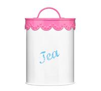 Maison by Premier Pink Lace Tea Canister Premier Housewares Pink One Size