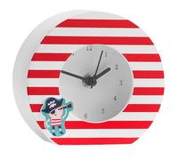 Premier Housewares Pirate Table Clock MDF White Face | Black Hands