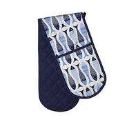 Premier Housewares Pisces Kitchen Double Oven Glove - Blue