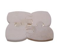 Premier Housewares Placemats and Coaster Marble Jigsaw Table Mats And Coasters Set Of 4 Practical White Coasters Stylish Coasters 17 x 1 x 17