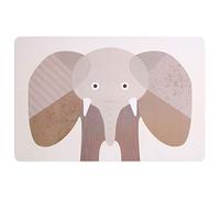 Premier Housewares Placemats And Coaster Rectangle Elephant Sets 2 Leather Table Mats And Coasters Set Contemporary Safari Coasters Durable Printed Coasters Set Of 2 w44 x d29 x h1cm