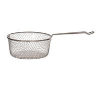 Premier Housewares Practical Addition To Your Kitchen. Efficient Frying Durability Guaranteed Easy Storage Small Fryer Basket with Plain Handle Silver Versatile Use 18x8x36