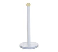 Premier Housewares Practical Design White Marble Effect Kitchen Roll Holder | Stylish Kitchen Roll Holder For Paper Towels | One Handed Use Holder For Kitchen | Robust Accessory