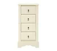 Premier Housewares Premier Housewares Florence 4 Drawer Chest, Mdf, Ivory, 4 Drawer