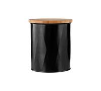 Premier Housewares Premier Round Storage Black with Bamboo Lid Small Premier Housewares Black