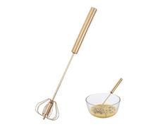 Premier Housewares Press And Spin Matte Finish 30cm Whisk Premium Stainless Steel Easy Grip Handle Sturdy Mixing Head 6 x 30 x 6 cm