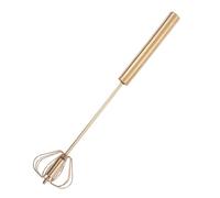 Premier Housewares Press and Spin Light Gold Whisk - 30cm