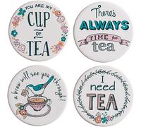 Premier Housewares Pretty Things Coasters, Multi-Colour, Set of 4