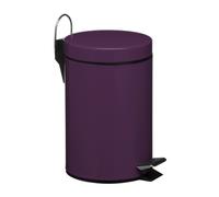 Premier Housewares Purple Kitchen Bin Recycling And Waste Bathroom Bin Non- Slip Rubbish Bin Bins For Kitchen Non Marking Recycling Bins Pedal Bin,H26