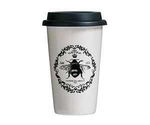 Premier Housewares Queen Bee Travel Mug, Black