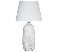 Premier Housewares Reading White Ceramic Table Lamp/Office Reading Lamp/ w25 x d25 x h46cm.