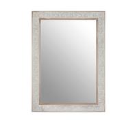 Premier Housewares Rectangular Wall Mirror/ Classic Mirrors For Bathroom / Bedroom / Garden Walls Fancy Wall Mounted Mirrors For Hallway