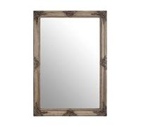 Premier Housewares Rectangular Wall Mirror/Classic Mirrors For Bathroom/Bedroom/Garden Walls Fancy Wall Mounted Mirrors For Hallway With Shiny Gold Finish 104 x 5 x 74