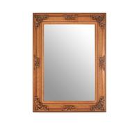 Premier Housewares Rectangular Wall Mirror/ Classic Mirrors For Bathroom / Bedroom / Garden Walls Fancy Wall Mounted Mirrors For Hallway