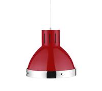 Premier Housewares Red and Chrome Pendant Light