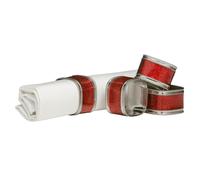 Premier Housewares Red Glitter Napkin Ring - Set of 4
