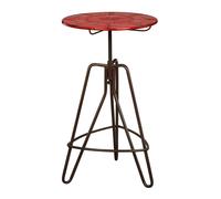 Premier Housewares Red Metal Artisan Table