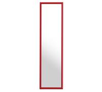 Premier Housewares Red Plastic Frame Over Door Mirror