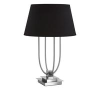 Premier Housewares Regents Park Black Shade / EU Plug Table Lamp