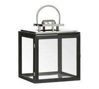 Regents Park Large Stainless Steel Lantern Premier Housewares Black One Size