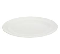 Premier Housewares Reliable Embossed White Platter, Subtle Embossed Detailed Dinner Platter For Kitchen, Everyday Use Platter Premier Housewares White
