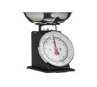Matt Black Retro Style Kitchen Scale With Stainless Steel Bowl Max. Weight 5Kg