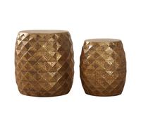 Premier Housewares Reza Multi-Faceted Drum Stools