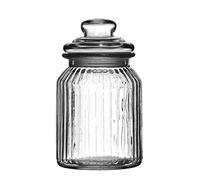 Premier Housewares Ribbed Storage Jar, 990 ml