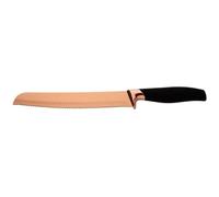 Premier Housewares Rose Gold Utility Knife Non-Corrosive Stainless Steel Blade With Rose Gold Finish And Ergonomic Black Handle Kitchen Knife (2 cm x 23 cm x 3 cm)